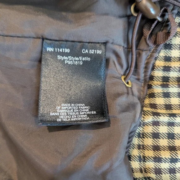 Pre-owned Roxy Women's Hooded Utility Jacket - Olive Check - Picture 10 of 11